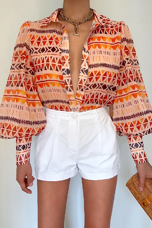 Hemp ShirtsFLEETWOOD BLOUSE - PHOENIX SAND