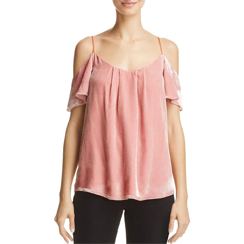 Gym ShirtsJoie Womens Cold Shoulder Knit Blouse