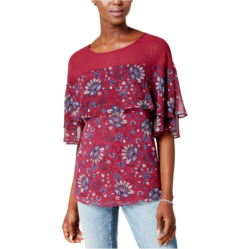 Artist ShirtsKensie Womens Flounce Knit Blouse