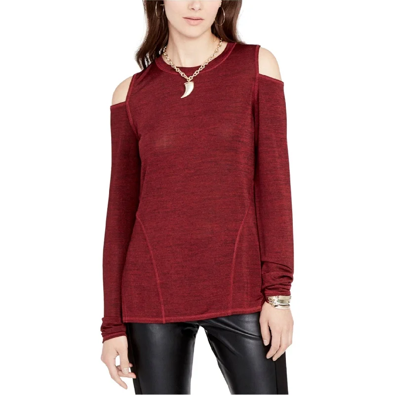 Yoga ShirtsRachel Roy Womens Cold Shoulder Knit Blouse