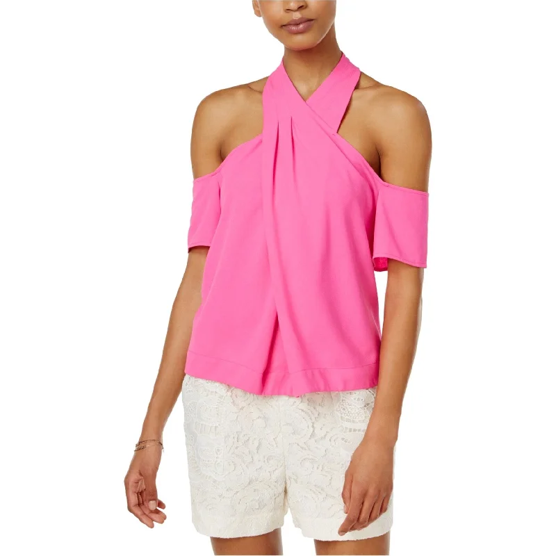 Printed ShirtsRachel Roy Womens Cold Shoulder Knit Blouse