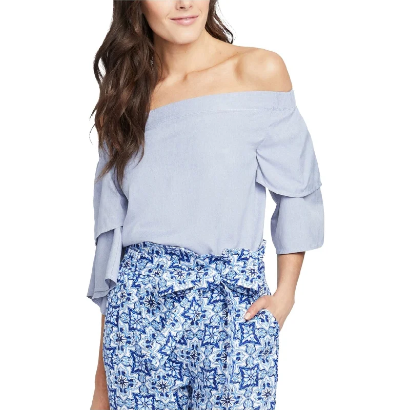 Designer ShirtsRachel Roy Womens Layered Bell Off The Shoulder Blouse