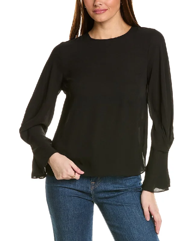 Outdoor ShirtsT Tahari Keyhole Blouse