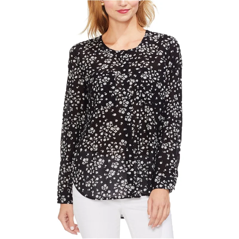 Festival ShirtsVince Camuto Womens Silhouettes Button Down Blouse