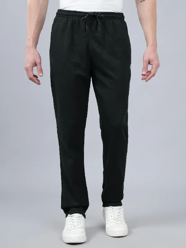 Denim JacketsMen's Navy Blue Solid Winter Track Pant