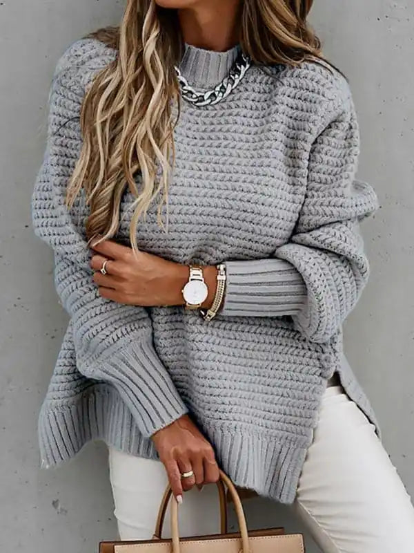 Women’s Casual Turtleneck SweaterHooded Knit Tops