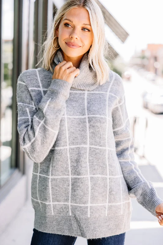 It's Only You Heather Gray SweaterWinter Knit Tops