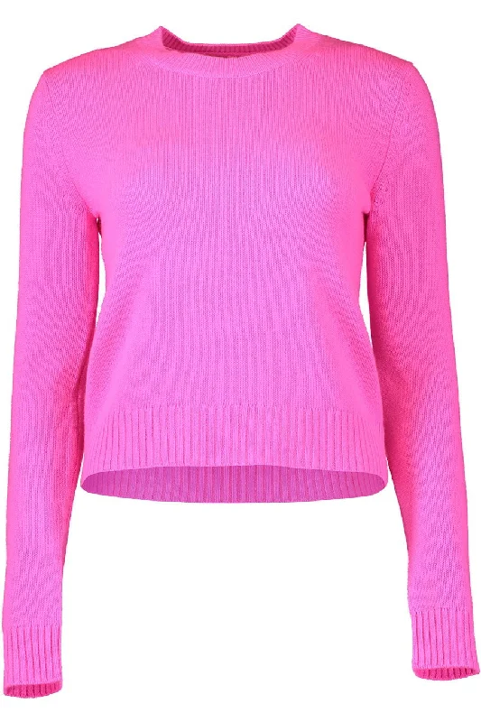 Mable Sweater - Neon PinkV-Neck Knit Tops