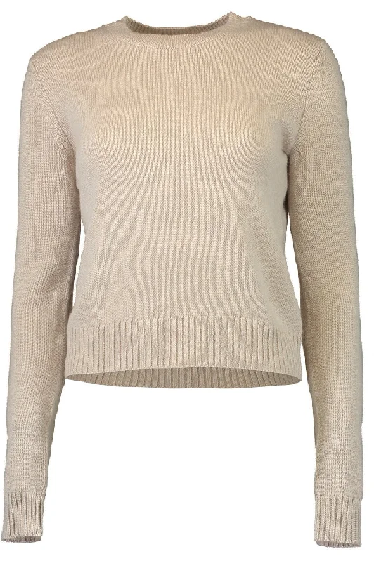 Mable Sweater - SandCrewneck Knit Tops