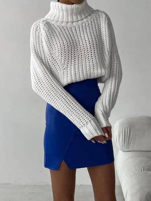 New women’s loose casual versatile long-sleeved sweaterAcrylic Knit Tops