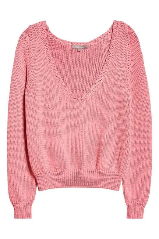 Open Neck SweaterFitted Knit Tops