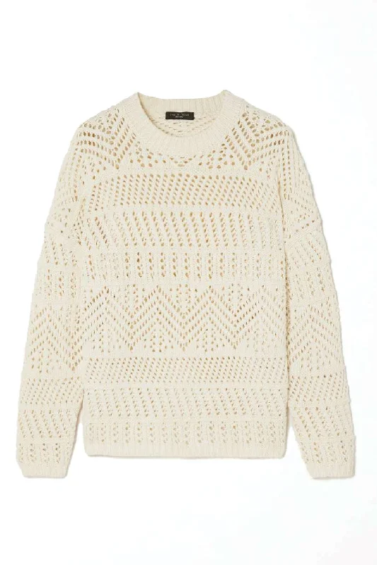 Renee Novelty Crew SweaterHip-Hop Knit Tops