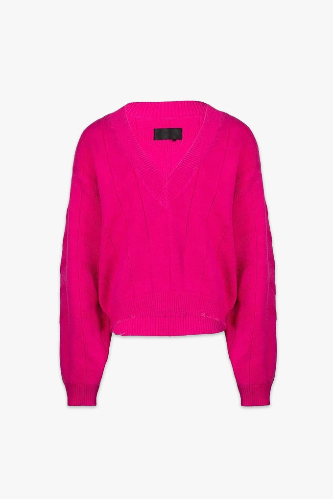 ALBA SWEATER | FUSCHIA