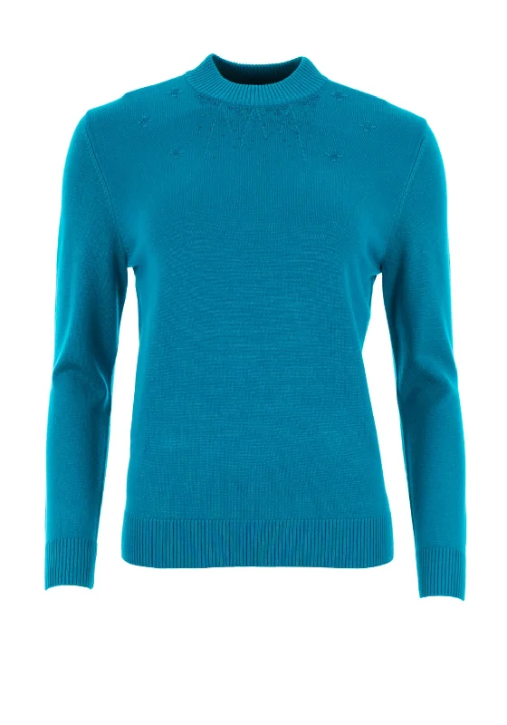 Castle of Ireland Embellished Jumper, Blue