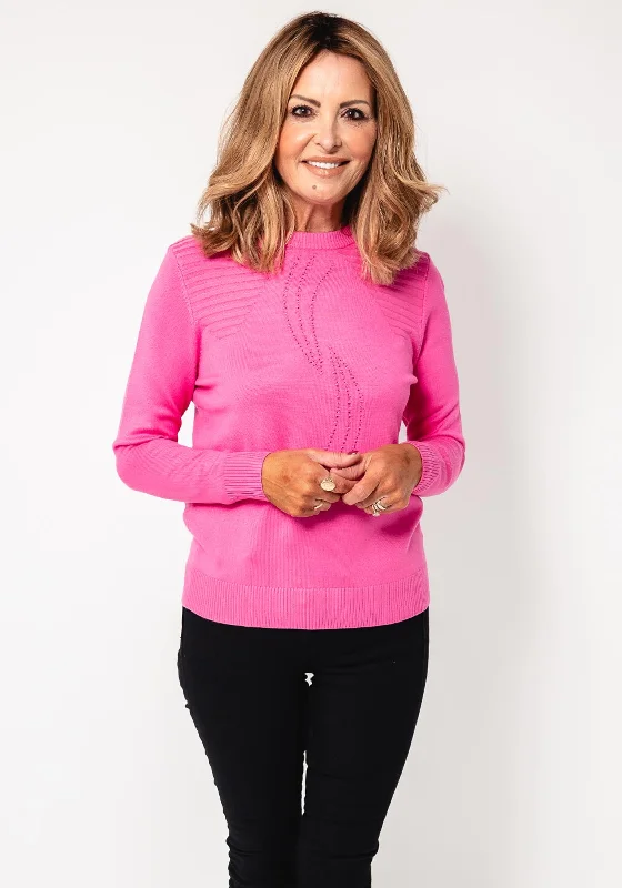 Castle Of Ireland Rhinestone Jumper, Pink