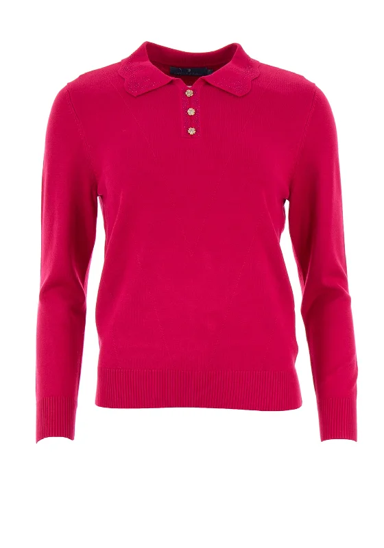 Castle of Ireland Embellished Sweater, Pink