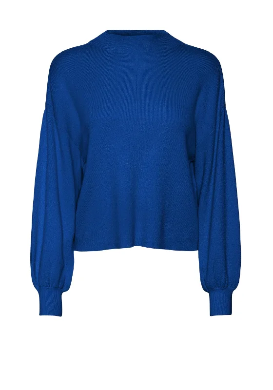 Vero Moda Nancy Funnel Neck Sweater, Blue