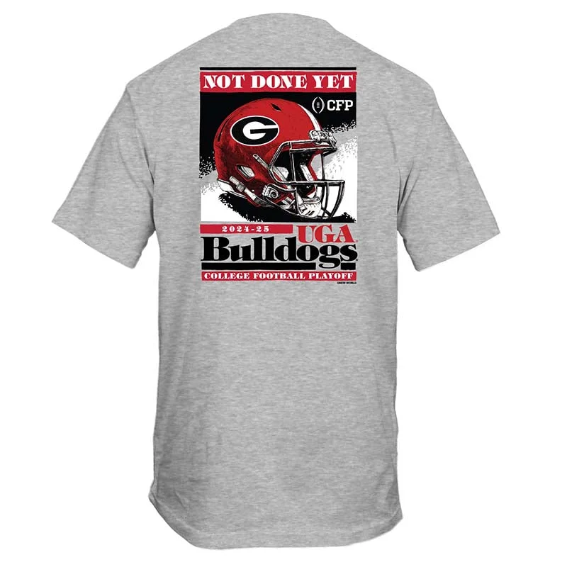 Streetwear T-Shirts2024 CFP UGA We Are In Helmet Short Sleeve T-Shirt