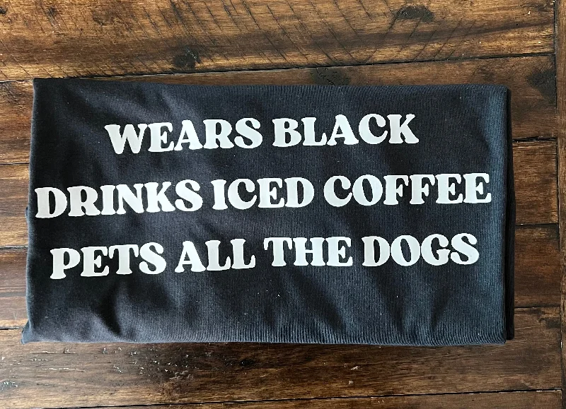 Travel T-ShirtsBlack, Coffee & Dogs T-Shirt