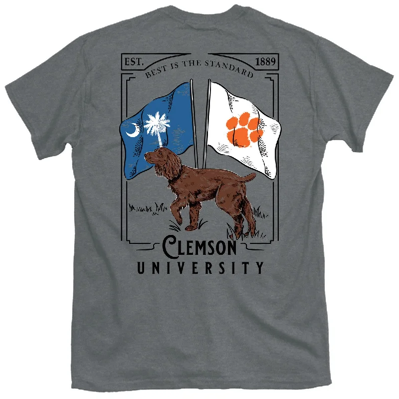 Waterproof T-ShirtsBoykin With Flags Clemson