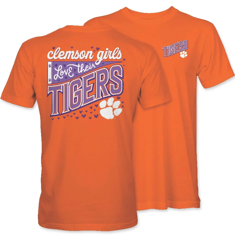 Bamboo T-ShirtsClemson Girls Love Tigers