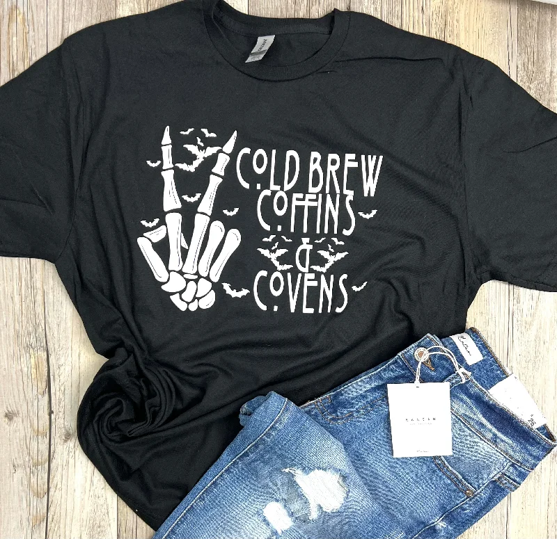 Beaded T-ShirtsCold Brew, Coffins & Covens T-Shirt