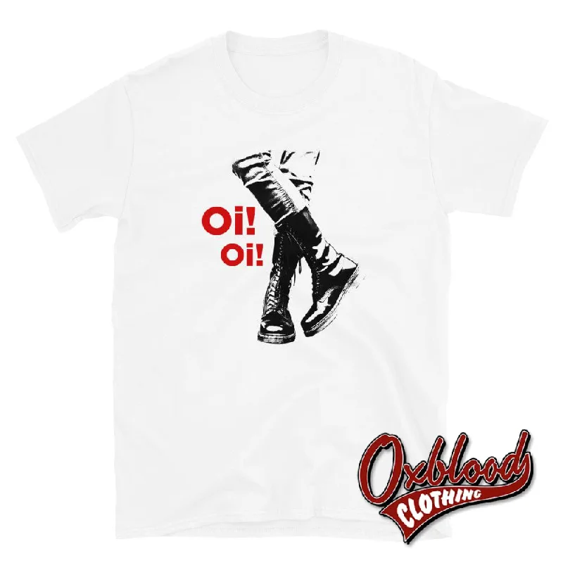 Cotton T-ShirtsDM Boots Oi oi T-Shirt - Streetpunk Clothing