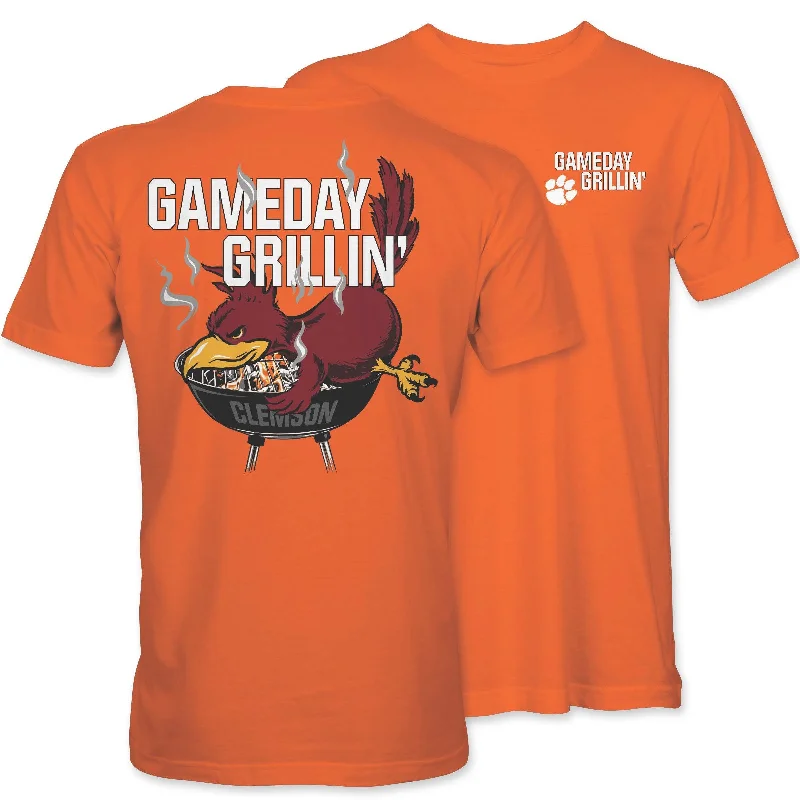 Distressed T-ShirtsGameday Grillin' Clemson