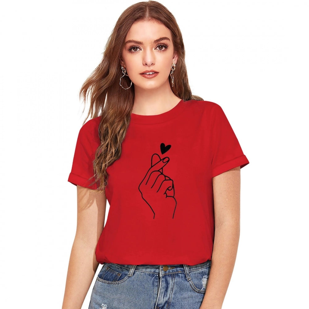 Organic Cotton T-ShirtsGeneric Women's Cotton Western Wear T Shirt (Red)