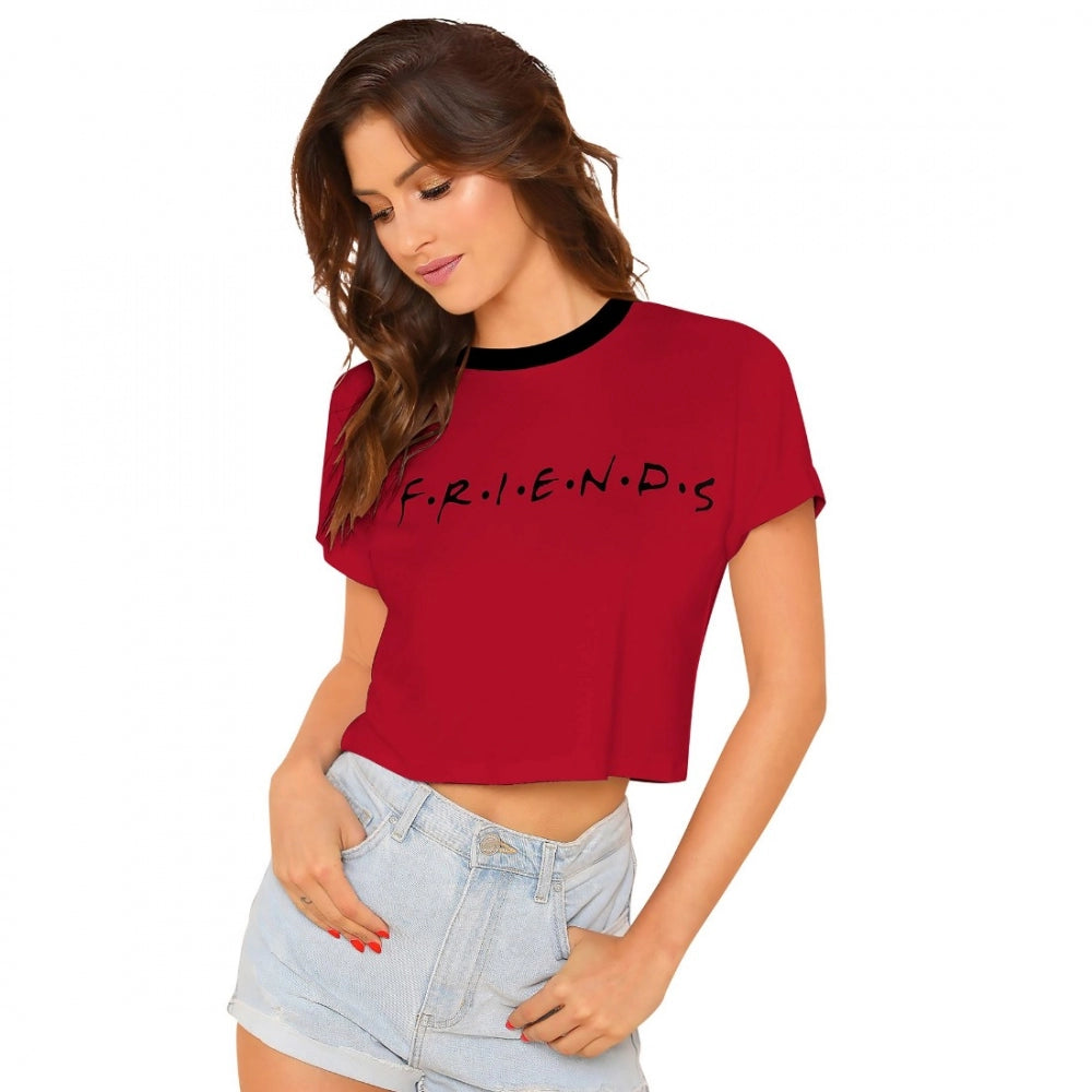 Boat Neck T-ShirtsGeneric Women's Cotton Western Wear T Shirt (Red)