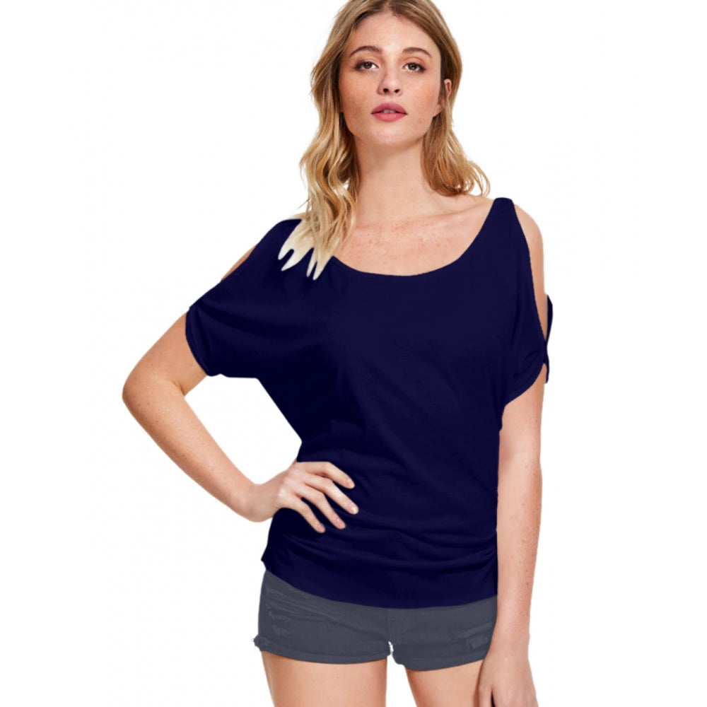 Sleep T-ShirtsGeneric Women's Western Wear Hosiery T Shirts (Navy Blue)