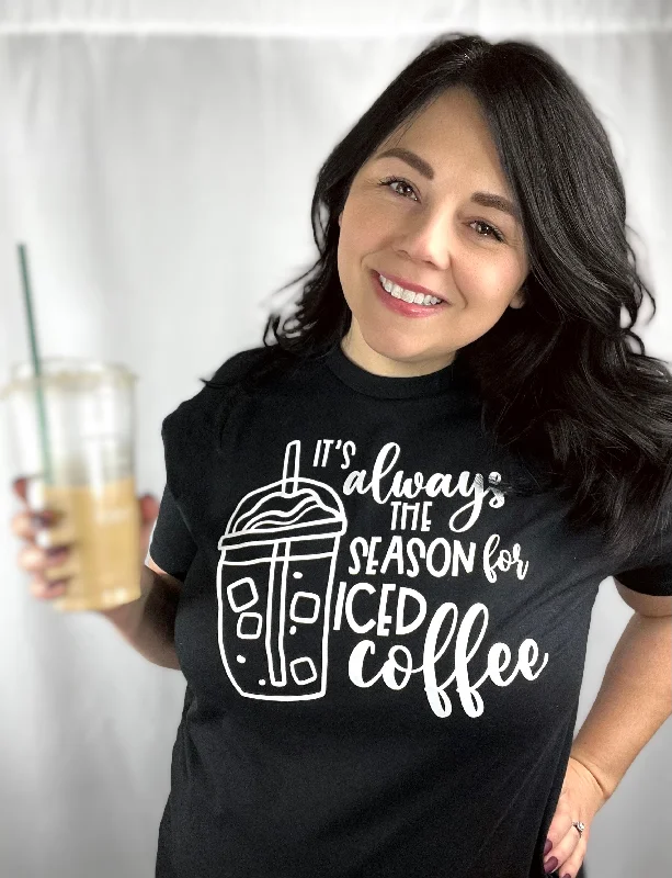 Glitter T-ShirtsIced Coffee Season T-Shirt