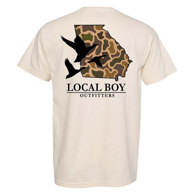 Punk T-ShirtsGeorgia Camo State Short Sleeve T-Shirt in Latte