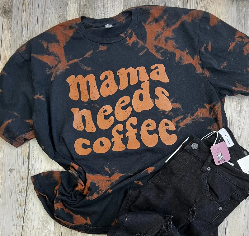 Lace-Up T-ShirtsMama Needs Coffee T-Shirt