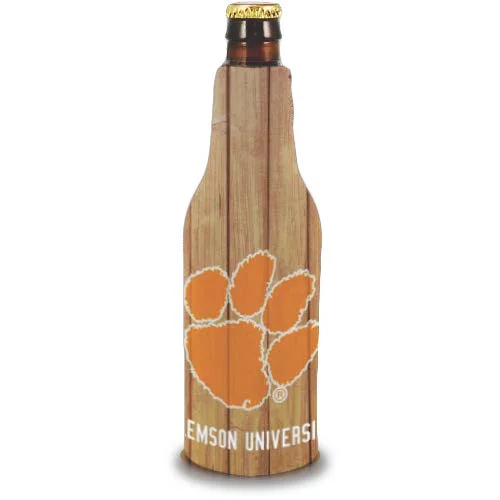 Glitter T-ShirtsPaw on Wood Bottle Koozie