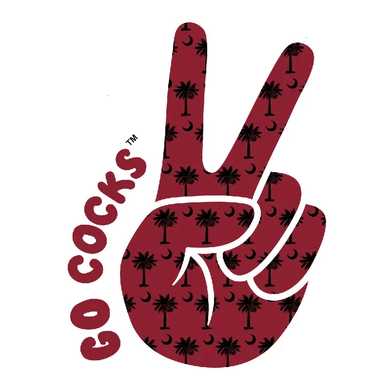 Metallic T-ShirtsPeace Fingers USC Decal