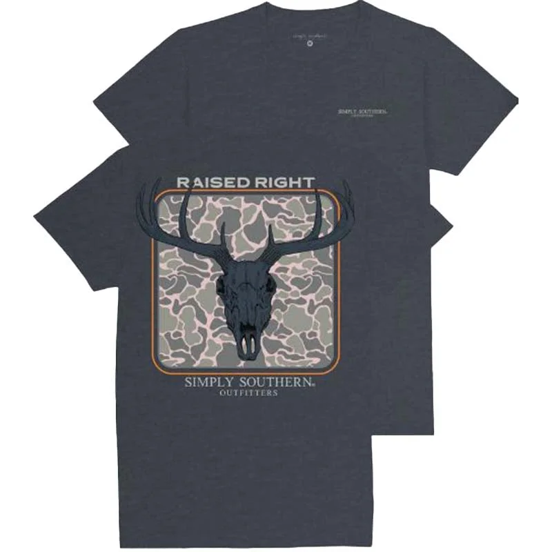 Ribbed Cuff T-ShirtsMen's Raised Right Short Sleeve T-Shirt